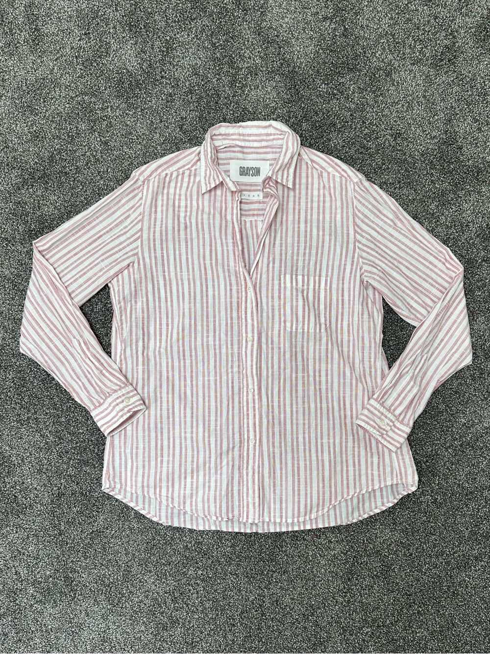 Grayson Striped Button Down 100% Cotton Shirt